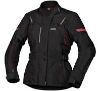 IXS Liz-ST, veste textile imperméable pour femmes M Noir/Rouge Noir/Rouge
