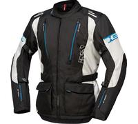 IXS Lorin ST, veste textile imperméable XXL Noir/Gris Clair/Bleu Noir/Gris Clair/Bleu
