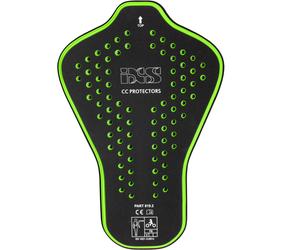 IXS Multilayer, protecteur dorsal niveau 2 S Noir/Vert Noir/Vert