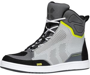 IXS Rapid-Air 1.0 Chaussures de moto, gris/jaune, Taille 42