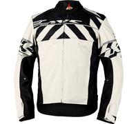 IXS Rapid-STX 2.1 Stripe, veste textile imperméable 5XL Gris Clair/Noir Gris Clair/Noir