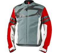IXS Rapid-STX 2.2 Veste textile moto imperméable, gris-rouge-bleu, taille M pour homme