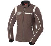 IXS Ridley Veste Textile Mesdames, blanc-brun, taille S pour femmes