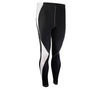 IXS Rino Pantalon de compression, noir-blanc, taille XL pour homme