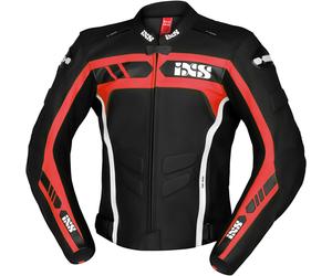 IXS RS-600 1.0, veste en cuir 58 Noir/Rouge/Blanc Noir/Rouge/Blanc