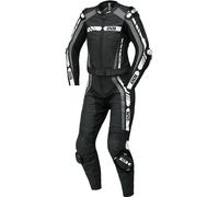 IXS RS-800 1.0 Costume en cuir de moto de deux pièces de dames, noir-gris-blanc, taille 40 pour femmes