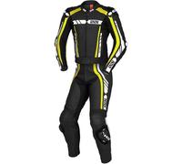 IXS Sport RS-800 1.0 Costume en cuir de moto de deux pièces, noir-blanc-jaune, taille L 106 pour homme