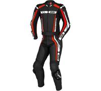IXS Sport RS-800 1.0 Costume en cuir de moto de deux pièces, noir-blanc-rouge, taille 52 pour homme