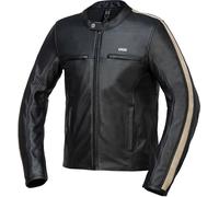 IXS Stripe Veste en cuir de moto, noir, Taille 54