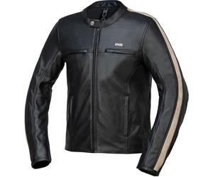 IXS Stripe Veste en cuir de moto, noir, Taille 56