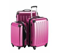 Ixs - T646566 - HAUPTSTADTKOFFER - Alex - Set de 3 pieces (55 cm, 65 cm, 75 cm), Valises rigide, Trolleys, 4 rudeas, Magenta