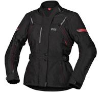 IXS Liz-ST, veste textile imperméable pour femmes S Noir/Rouge Noir/Rouge