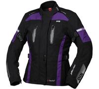 IXS Tour Pacora-ST Veste textile de moto de dames, noir-pourpre, taille S pour femmes