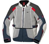 IXS Tourster-Big Air 1.0 Mesh Blouson textile de moto, Gris/bleu/rouge/sable, Taille XXL