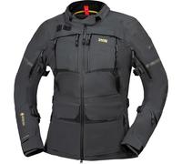 IXS Tourster-GTX 1.0 Veste textile moto pour femmes imperméable, Gris foncé, Taille M
