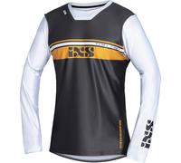 IXS Trigger 2.0 Maillot de motocross, Gris foncé/blanc, Taille M