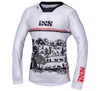 IXS Trigger 3.0 Maillot de motocross, Blanc/Rouge/Noir, Taille M