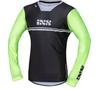 IXS Trigger 4.0 Maillot de motocross, Gris/vert, Taille S