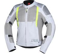 IXS Trigonis-Air Veste textile de moto, gris-jaune, taille L pour homme