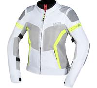 IXS Trigonis-Air, veste textile femme XL Gris Clair/Gris/Jaune Néon Gris Clair/Gris/Jaune Néon