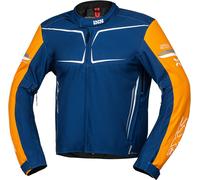 IXS TS-Pro ST+ Veste textile de moto imperméable, bleu/orange, Taille XXL