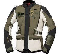 IXS Venture-GTX 1.0 Veste textile de moto imperméable, gris-vert, taille S pour homme