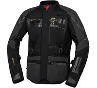 IXS Venture-GTX 1.0 Veste textile de moto imperméable, noir/gris, Taille XS
