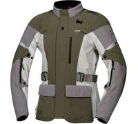 IXS Venture-STX 1.0, veste textile imperméable pour femmes S Olive/Gris/Gris Clair Olive/Gris/Gris Clair