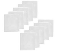 IXTIX Lot de 10 cadres photo magnétiques pour réfrigérateur - Mini cadres photo aimants - Pour petites photos - Souvenirs et moments heureux - Congélation - Blanc - 11,5 x 10 cm
