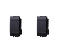 IXTRIMA Bouton 1P 16A unipolaire couleur noire compatible avec Bticino Living International/Light 2PCS