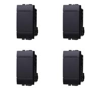 IXTRIMA Bouton 1P 16A unipolaire couleur noire compatible avec Bticino Living International/Light 4PCS