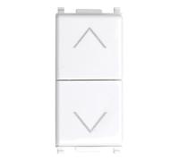 IXTRIMA Bouton double verrouillé montants 10 A, couleur blanche, compatible avec plan EV1204