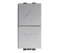 IXTRIMA Bouton Montant Commutateur 2P 10A Stores Couleur Gris Compatible avec Bticino Living International 1 pièce