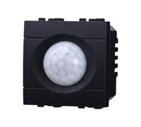 IXTRIMA Capteur de Mouvement PIR minuterie 2P 2M Couleur Noir Compatible avec Bticino Living International/Light 2 modules