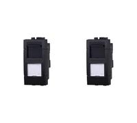IXTRIMA Connecteur réseau prise de données RJ45 CAT5E couleur noire compatible avec Bticino Living Light/INTERNATIONAL 2PCS
