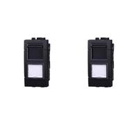 IXTRIMA Connecteur réseau prise de données RJ45 CAT6 couleur noire compatible avec Bticino Living Light/international 2pcs