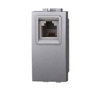 IXTRIMA Connecteur téléphonique prise RJ11 couleur grise compatible avec Bticino Living Light/international 1 pièce