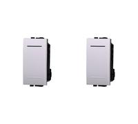 IXTRIMA Déviateur 1P 16A unipolaire couleur blanche compatible avec Bticino Living Light 2 pcs