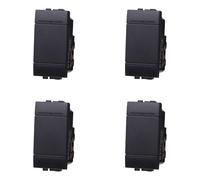 IXTRIMA Interrupteur 1P 16A unipolaire Couleur Noir Compatible avec Bticino Living International/Light 4 PCS
