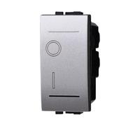 ixtrima Interrupteur bipolaire 0-1 16 A, couleur grise, compatible avec Bticino Living International/LIGHT 1 pièce