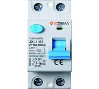 IXTRIMA Interrupteur différentiel pur 2P 16A 300mA 220V-6KA 300mA pour rail DIN - 2 modules DIN - Protection circuit et sécurité installations