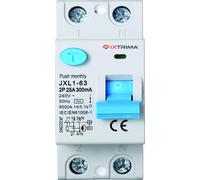 IXTRIMA Interrupteur différentiel pur 2P 25A 300mA 220V-6KA 300mA pour rail DIN - 2 modules DIN - Protection circuit et sécurité installations
