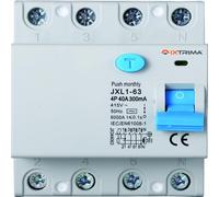 IXTRIMA Interrupteur différentiel pur 4P 40A 300mA 380V-6KA 300mA pour rail DIN - 4 modules DIN - Protection circuit et sécurité installations