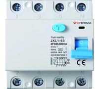 IXTRIMA Interrupteur différentiel pur 4P 63A 300mA 380V-6KA 300mA pour rail DIN - 4 modules DIN - Protection circuit et sécurité installations