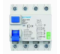 IXTRIMA Interrupteur différentiel pur magnétothermique 4P 16A 30mA courbe B 6KA AC/DC 380 V 30 mA courbe B pour rail DIN - 4 modules DIN - Protection circuit et sécurité installations