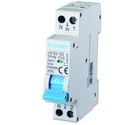 IXTRIMA Interrupteur magnétothermique 1P+N 10A 220V 6KA pour rail DIN - 1 module DIN - Protection des circuits et des installations de sécurité