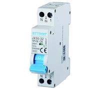 IXTRIMA Interrupteur magnétothermique 1P+N 6A 220V 6KA pour rail DIN - 1 module DIN - Protection des circuits et des installations de sécurité