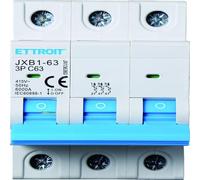 IXTRIMA Interrupteur magnétothermique 3P 63A 380V 6KA pour rail DIN - 3 modules DIN - Protection circuit et sécurité installations