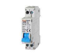 IXTRIMA Interrupteur magnétothermique automatique 1P+N 10A C10 220 V 4,5 kA, occupe 1 module