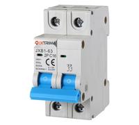 IXTRIMA Interrupteur magnétothermique automatique, 2P 16A 220V 6kA, bipolaire MCB 2P C16